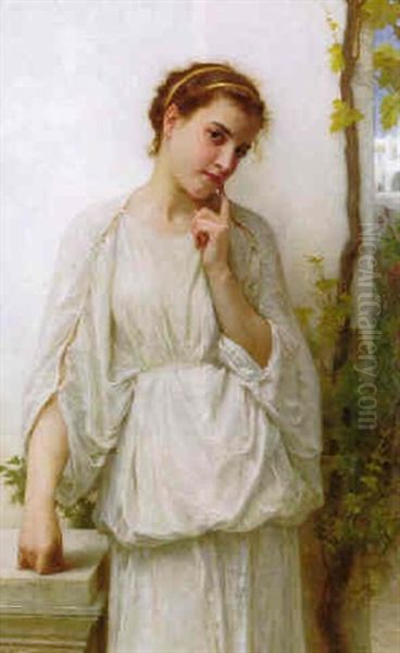 Reverie Oil Painting by William-Adolphe Bouguereau