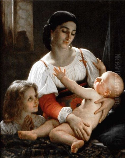 Le Lever Oil Painting by William-Adolphe Bouguereau