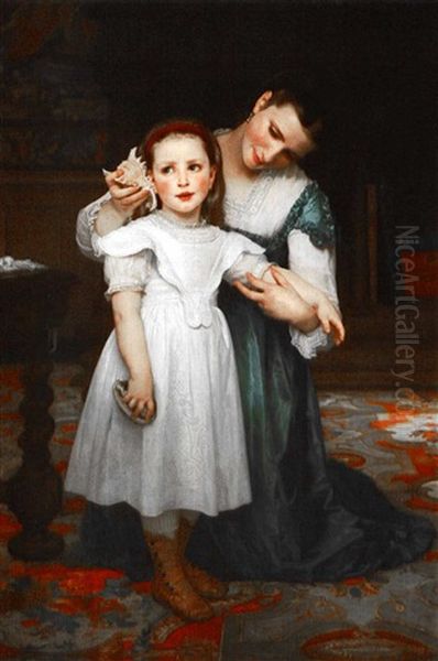 Le Coquillage Oil Painting by William-Adolphe Bouguereau