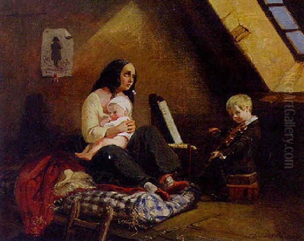 The Young Musician by Clement Boulanger