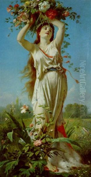 Le Printemps Oil Painting by Louis Boulanger