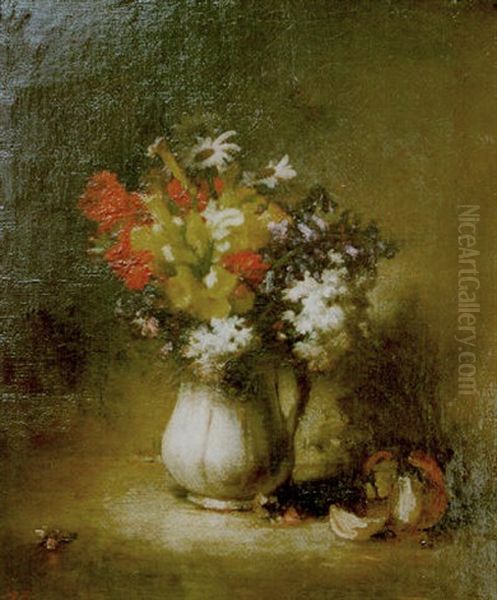 Bouquet Champetre Oil Painting by Auguste Boulard Sr.