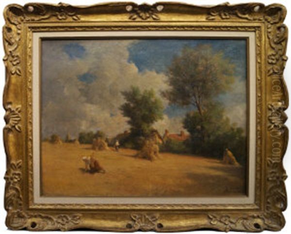 La Moisson Oil Painting by Emile Boulard