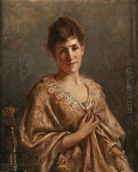 Jeune Femme En Deshabille Oil Painting by Paul Antoine de la Boulaye