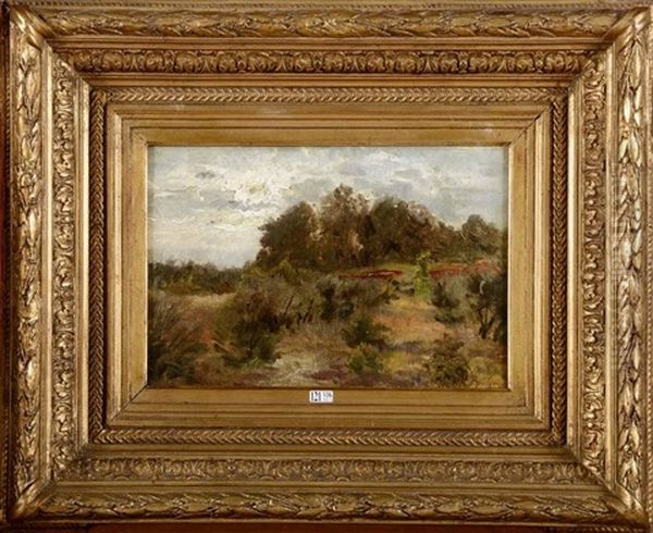 Paysage Oil Painting by Hippolyte Emmanuel Boulenger