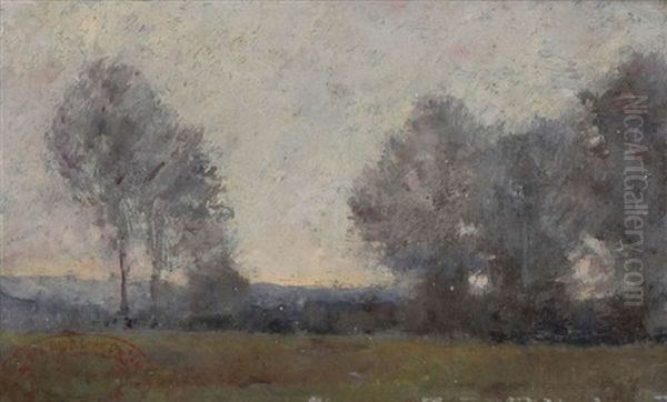 Paysage En Brabant Oil Painting by Hippolyte Emmanuel Boulenger