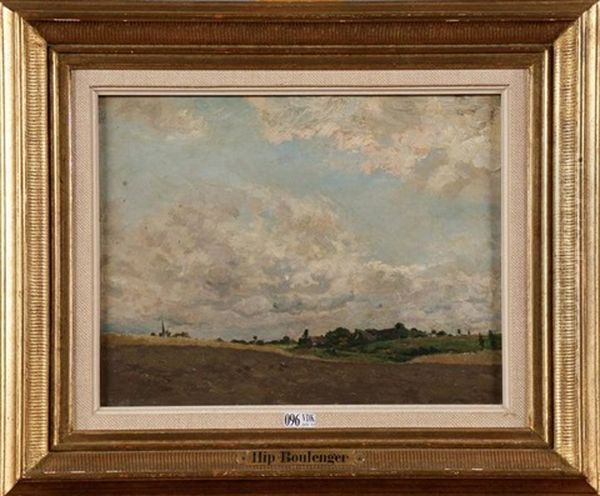 Paysage Oil Painting by Hippolyte Emmanuel Boulenger