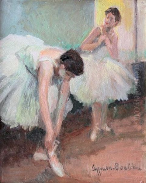 Danseuses Oil Painting by Cyprien Eugene Boulet