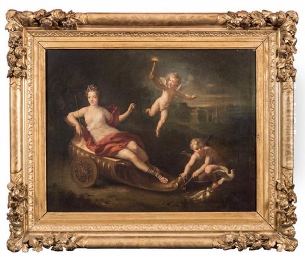 L'amour Eclairant Venus Oil Painting by Louis de Boulogne the Younger