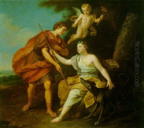 Cephalus And Procris Oil Painting by Louis de Boulogne the Younger