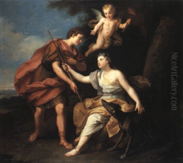 Cephalus And Procris Oil Painting by Louis de Boulogne the Younger