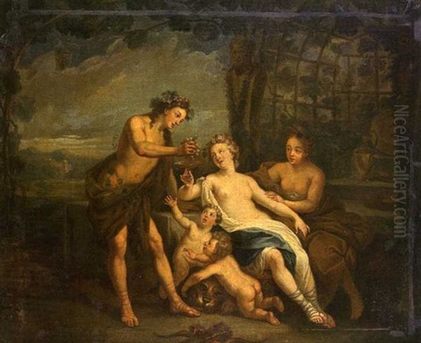 Venus Avec Ceres Et Bacchus Oil Painting by Bon De Boulogne