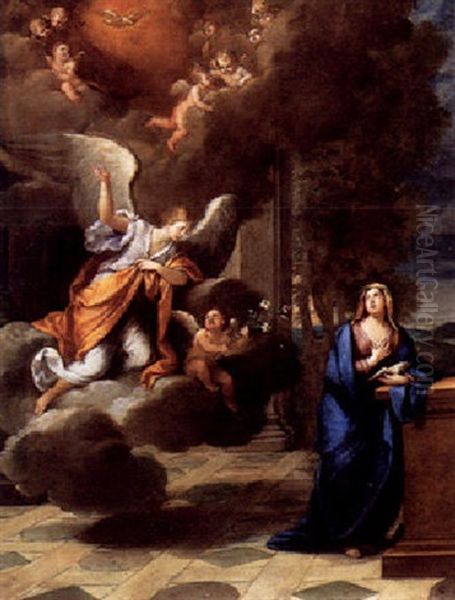 The Annunciation Oil Painting by Bon De Boulogne