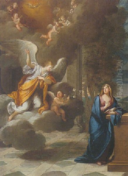 The Annunciation Oil Painting by Bon De Boulogne