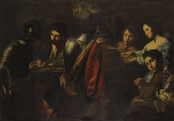 A Concert In An Interior Oil Painting by Valentin De Boulogne