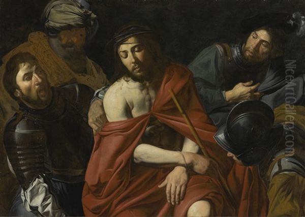 The Mocking Of Christ Oil Painting by Valentin De Boulogne