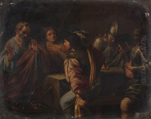 Le Reniement De Saint Pierre Oil Painting by Valentin De Boulogne