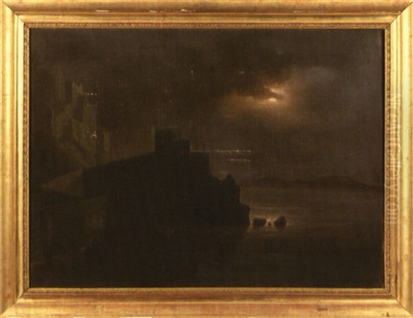 Vue De La Forteresse De Blaye Oil Painting by Marie-Caroline de Bourbon-Deux-Siciles