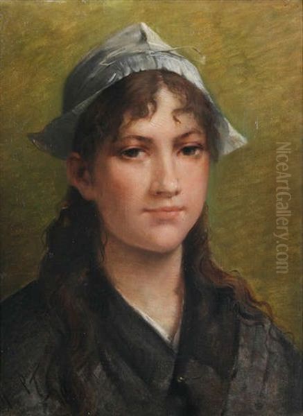 Portrait D'une Zeelandaise Oil Painting by Henri Bource