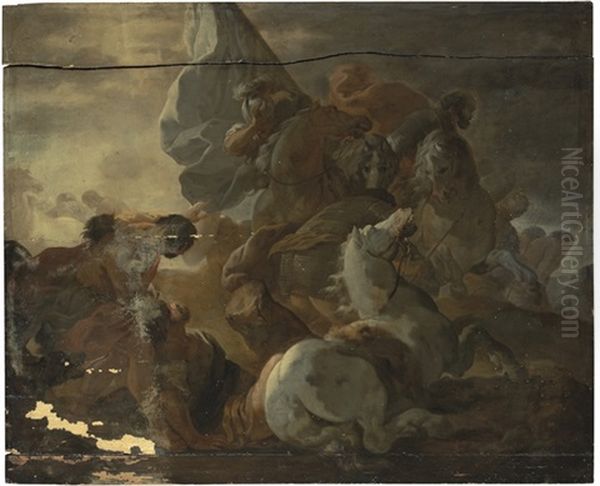 The Conversion Of Saint Paul Oil Painting by Sebastien Bourdon