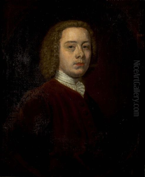 Half Length Portrait Of Mr Bannerman Of Fendraught Oil Painting by Cosmo Alexander