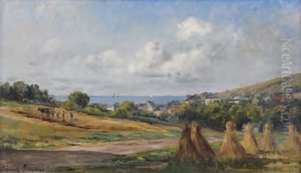 Saint Valery En Caux Oil Painting by Pauline Elise Leonide Bourges