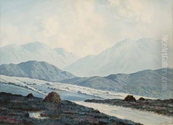 On The Road To Leenane Oil Painting by Douglas Alexander