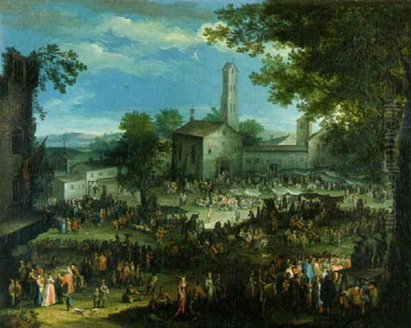 The Fair At Impruneta Oil Painting by Pieter Bout