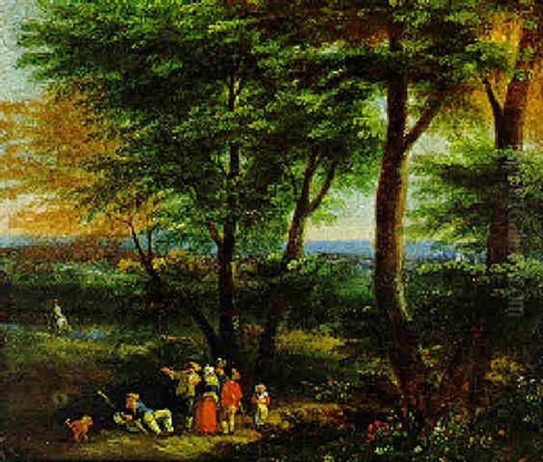 Landschaft Mit Figuren Oil Painting by Pieter Bout