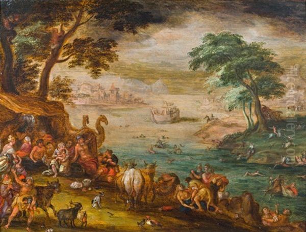 Die Arche Noah Oil Painting by Frederik Boutats the Elder