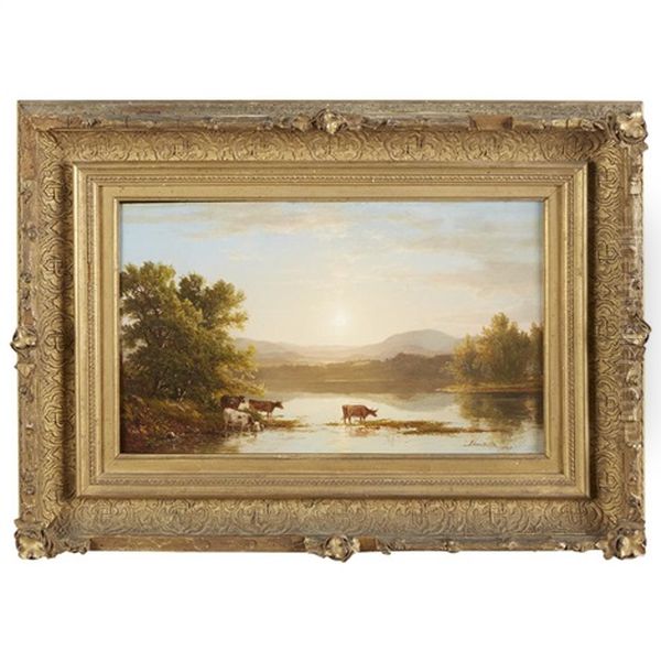 Morning On The Lehigh Oil Painting by Dewitt Clinton Boutelle