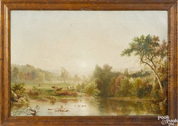 Landscape Oil Painting by Dewitt Clinton Boutelle