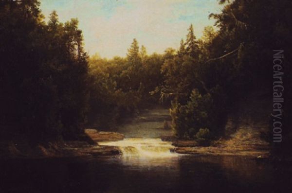 Stream In The Catskills Oil Painting by Dewitt Clinton Boutelle