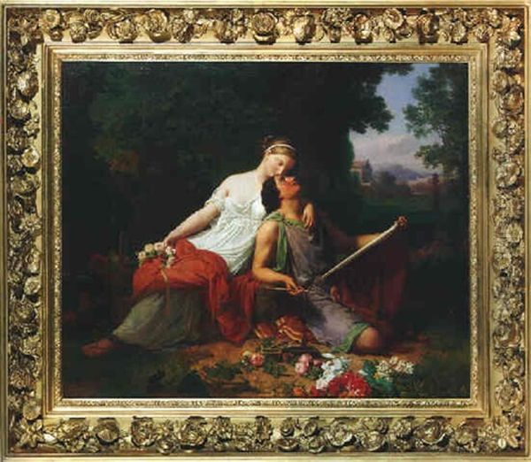 The Painter And His Muse Oil Painting by Friedrich Bouterwek