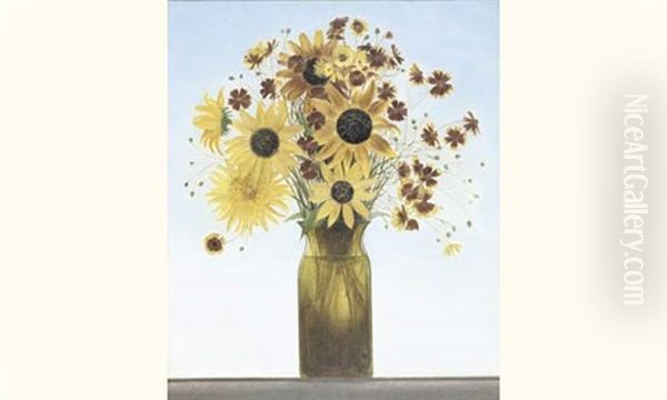 Les Tournesols Oil Painting by Bernard Boutet De Monvel