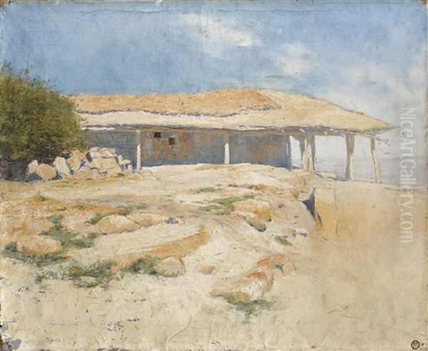 Maison De Guet En Kabylie Oil Painting by Louis Maurice Boutet de Monvel