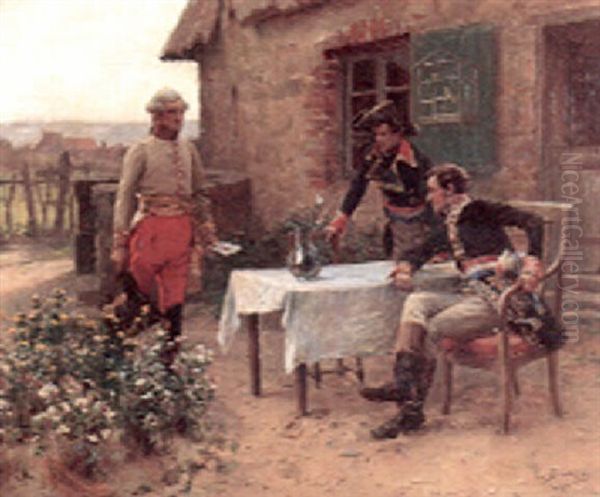 Conveying The Orders Oil Painting by Paul Emile Boutigny