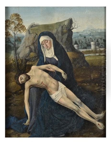 Pieta Oil Painting by Dieric Bouts the Elder