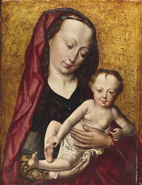 Vierge A L'enfant Oil Painting by Dieric Bouts the Elder