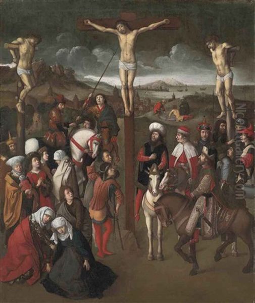 The Crucifixion by Dieric Bouts the Elder