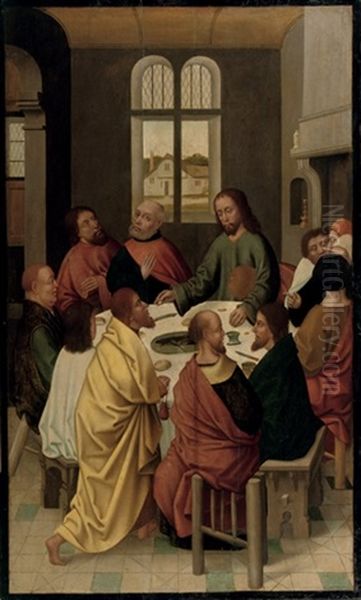 The Last Supper Oil Painting by Dieric Bouts the Elder