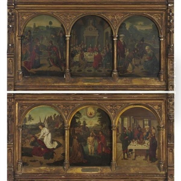 Scenes From The Passion Of Christ (pair) Oil Painting by Dieric Bouts the Elder