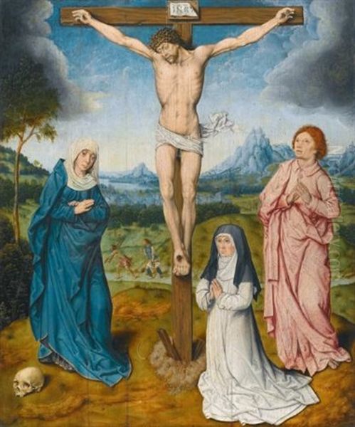 The Crucifixion Oil Painting by Aelbrecht Bouts