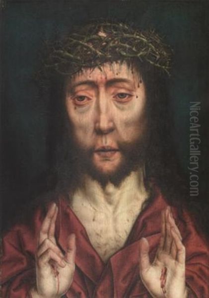 Ecce Homo. Christus Mit Der Dornenkrone Oil Painting by Aelbrecht Bouts