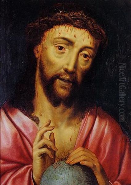 Le Christ Benissant Le Monde by Aelbrecht Bouts