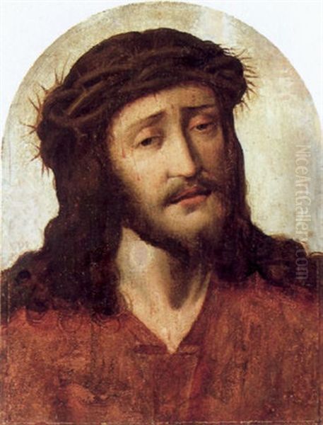 Christus Mit Dornenkrone Oil Painting by Aelbrecht Bouts