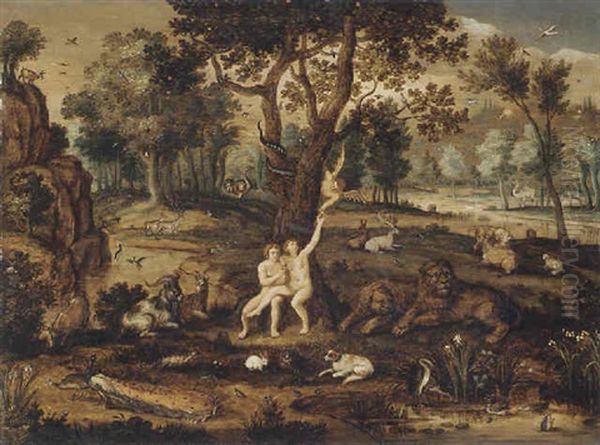 The Fall Of Man Oil Painting by Frederik Bouttats the Elder