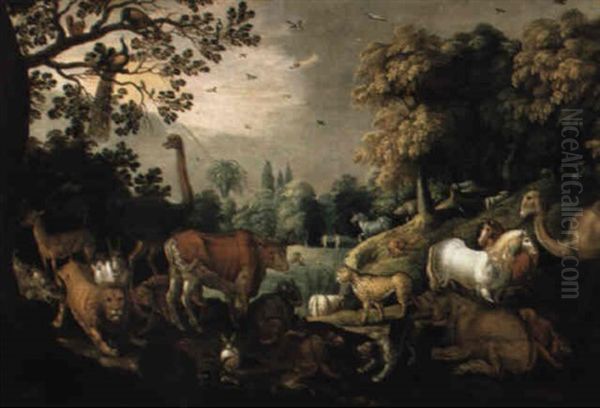 Das Paradies Oil Painting by Frederik Bouttats the Elder