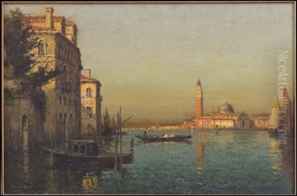 The Doges' Palace, Venice Oil Painting by Joseph-Antoine Bouvard