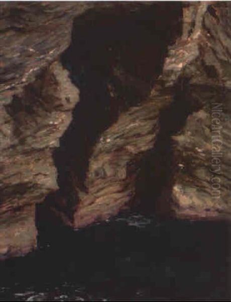 La Grotte De L'apothicairerie Oil Painting by Henry Bouvet